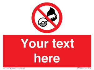 Custom Do not use with hand held grinding machine